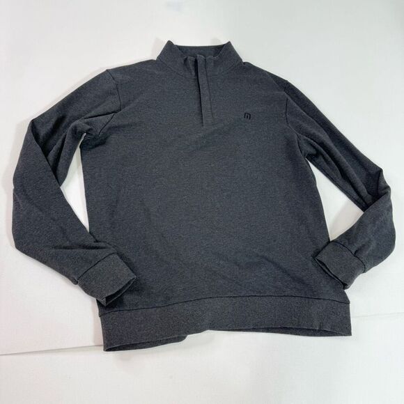 Travis Mathew Sweater Mens Large Gray Long Sleeve Mock Neck Pullover - Picture 1 of 8